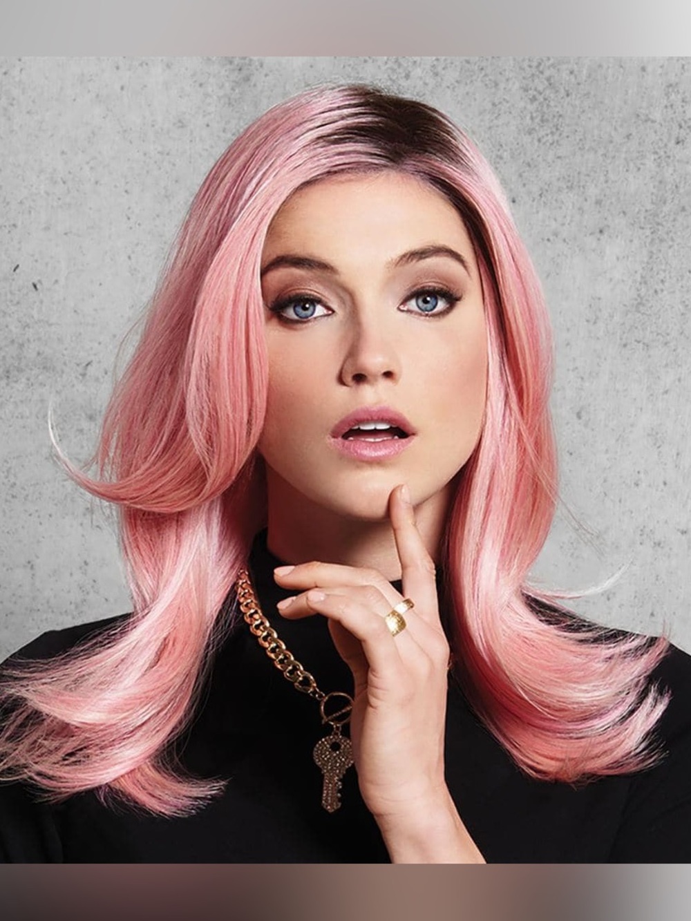 Hairdo Pinkie Promise Heat Friendly Basic Cap Wig, Pink